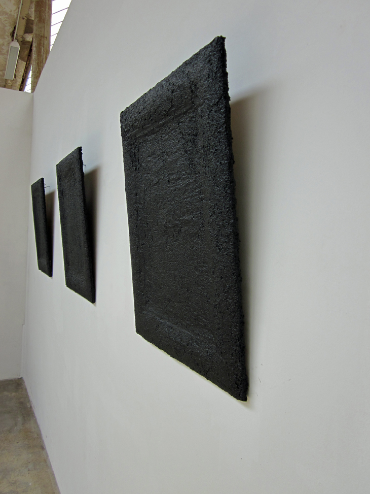 Christian Chrobok, Black Paintings, Exhibition view, Spinnerei, Leipzig, 2014